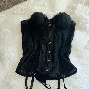 Sexy black corset